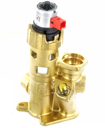 Трехходовой клапан в сборе С МОТОРОМ крас (Vaillant TEC)