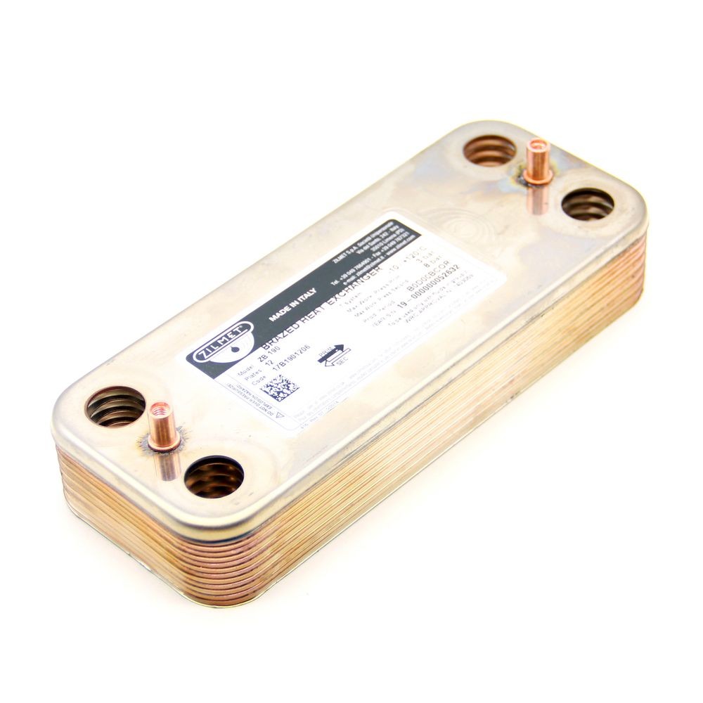Теплообменник ГВС Zilmet 1901606 - 16 пластин 192 x 154 (для Viessmann WH1D)
