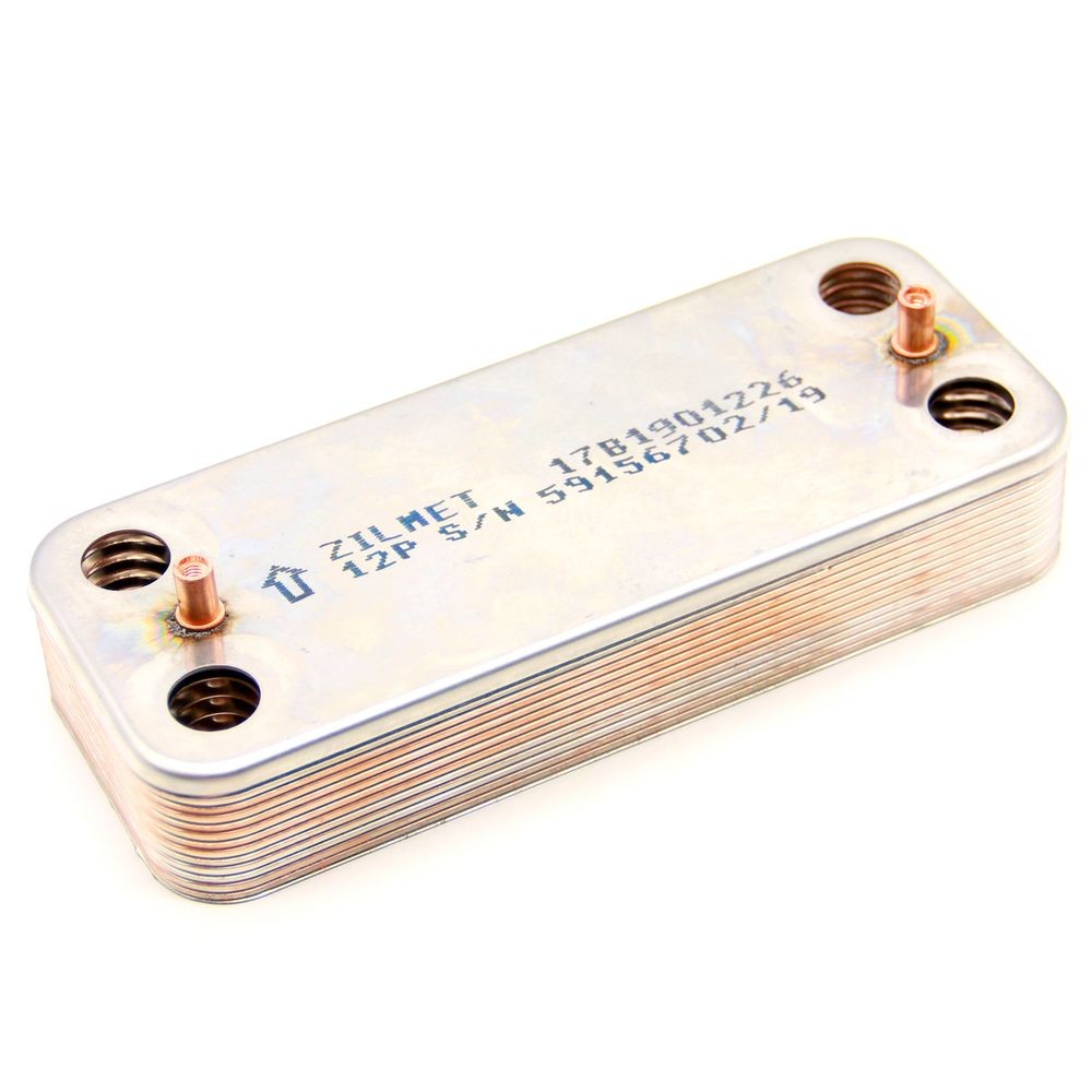 Теплообменник ГВС Zilmet 1901226/1901200 -12 плас.192 x148 (для Viessman WH1B,A1JB,A1HB,Beretta, Biasi)